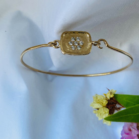 Gold plated bangle medal...