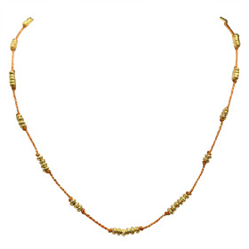 Necklace gold plated washers Lou-Ange