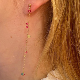 Boucle d'oreille ROSA Octobre Rose