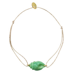 Bracelet  coquillage chrysoprase Arielle