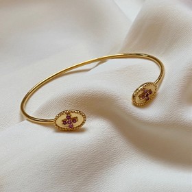 Bangle rubis cross- Agathe